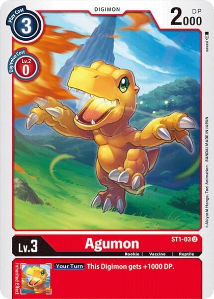 Agumon, Starter Deck 01: Gaia Red ST1-03 U