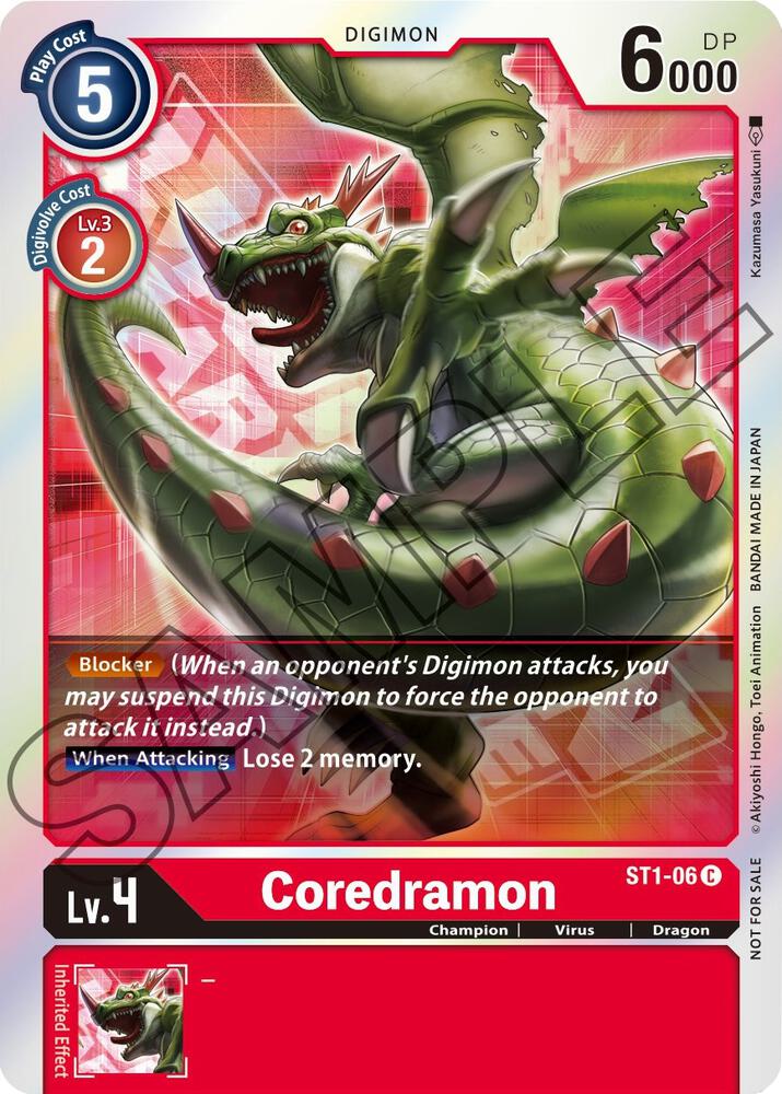 Coredramon - ST1-06 (Event Pack 1), Starter Deck 01: Gaia Red ST1-06 C