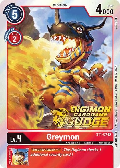 Greymon (Judge Pack 1), Starter Deck 01: Gaia Red ST1-07 U