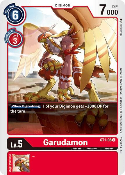 Garudamon - ST1-08 (Tamer Party Vol. 2 Promo), Starter Deck 01: Gaia Red ST1-08 U