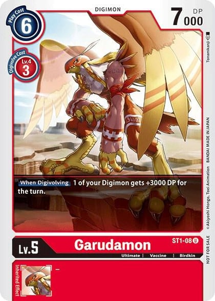 Garudamon - ST1-08 (Tamer Party Vol. 2 Promo), Starter Deck 01: Gaia Red ST1-08 U
