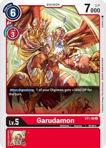 Garudamon, Starter Deck 01: Gaia Red ST1-08 U