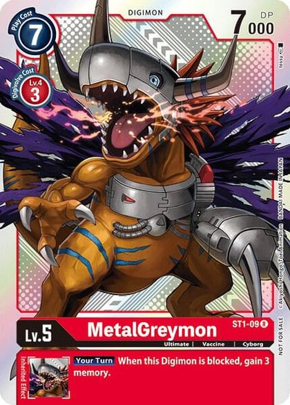 MetalGreymon - ST1-09 (Official Tournament Pack Vol.2), Starter Deck 01: Gaia Red ST1-09 R