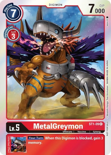 MetalGreymon (Official Tournament Pack Vol. 6), Starter Deck 01: Gaia Red ST1-09 R