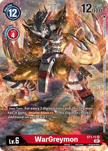 WarGreymon - ST1-11 (Premier TO Event June 2021), Starter Deck 01: Gaia Red ST1-11 SR