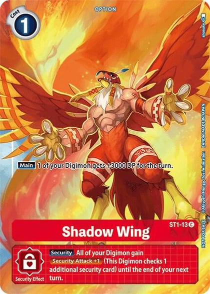 Shadow Wing - ST1-13 (Tamer's Evolution Box), Starter Deck 01: Gaia Red ST1-13 C