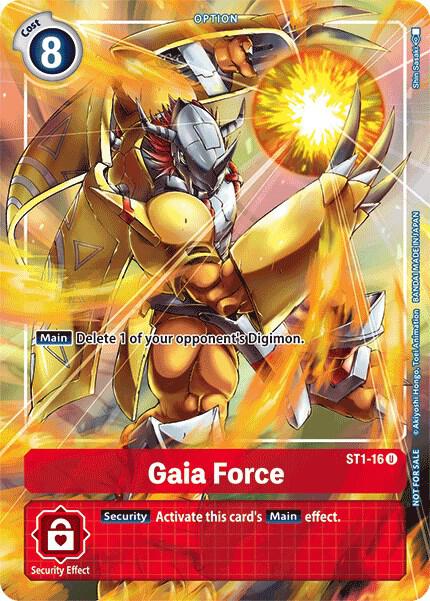 Gaia Force - ST1-16 (Tamer's Evolution Box), Starter Deck 01: Gaia Red ST1-16 U