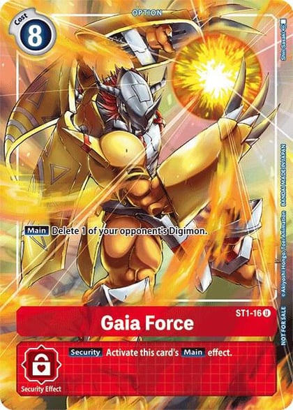 Gaia Force - ST1-16 (Tamer's Evolution Box), Starter Deck 01: Gaia Red ST1-16 U