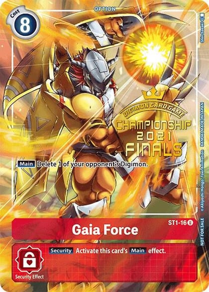 Gaia Force (2021 Championship Finals Tamer's Evolution Pack), Starter Deck 01: Gaia Red ST1-16 U