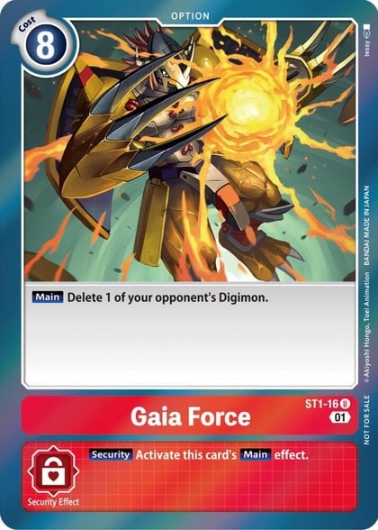 Gaia Force (ST-11 Special Entry Pack), Starter Deck 01: Gaia Red ST1-16 U