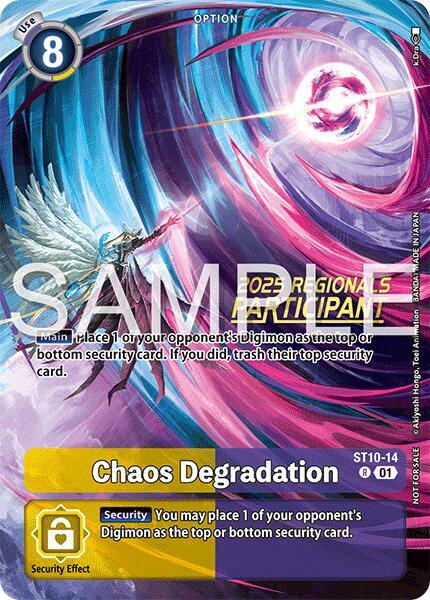 Chaos Degradation (Regionals 25-26 Season 2 Participant), Starter Deck 10: Parallel World Tactician ST10-14 R
