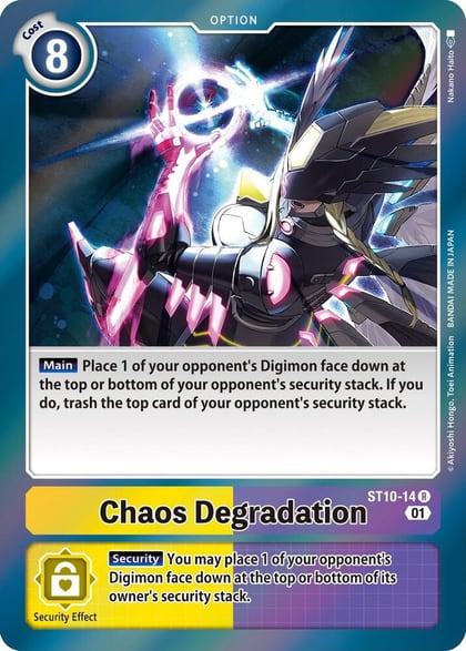 Chaos Degradation, Starter Deck 10: Parallel World Tactician ST10-14 R