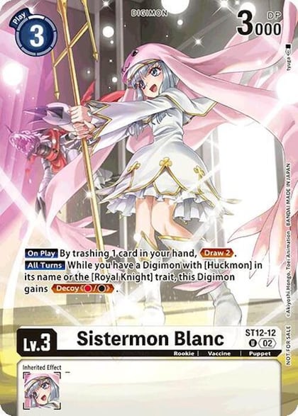 Sistermon Blanc (Event Pack 7), Starter Deck 12: Jesmon ST12-12 U