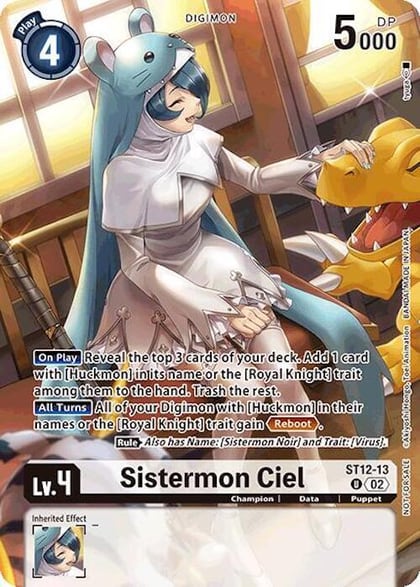 Sistermon Ciel (Event Pack 7), Starter Deck 12: Jesmon ST12-13 U