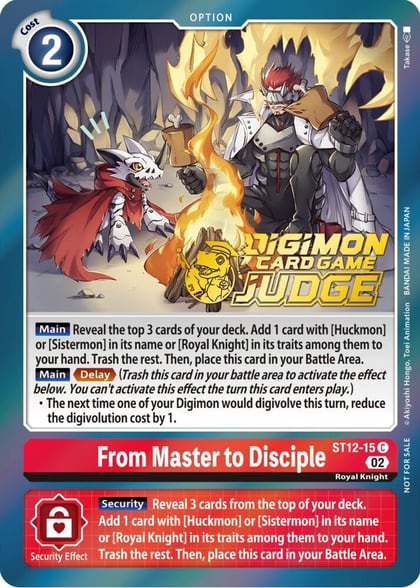From Master to Disciple (Judge Pack 3), Starter Deck 12: Jesmon ST12-15 C