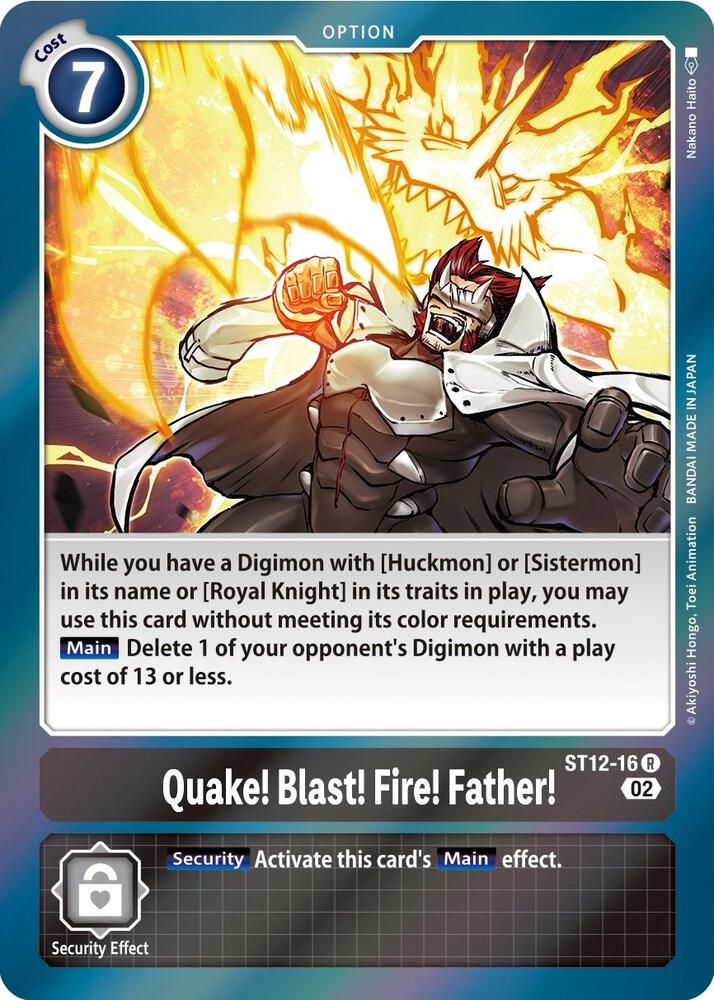 Quake! Blast! Fire! Father!, Starter Deck 12: Jesmon ST12-16 R