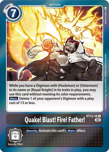 Quake! Blast! Fire! Father!, Starter Deck 12: Jesmon ST12-16 R