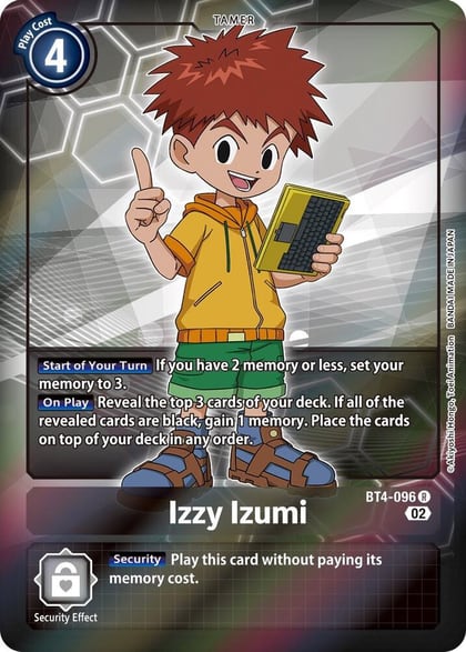 Izzy Izumi (Alternate Art), Starter Deck 13: Ragnaloardmon BT4-096 R