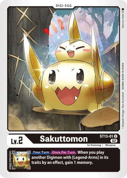 Sakuttomon, Starter Deck 13: Ragnaloardmon ST13-01 U