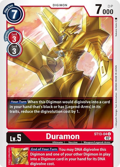 Duramon, Starter Deck 13: Ragnaloardmon ST13-04 U