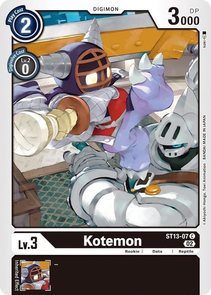 Kotemon, Starter Deck 13: Ragnaloardmon ST13-07 C