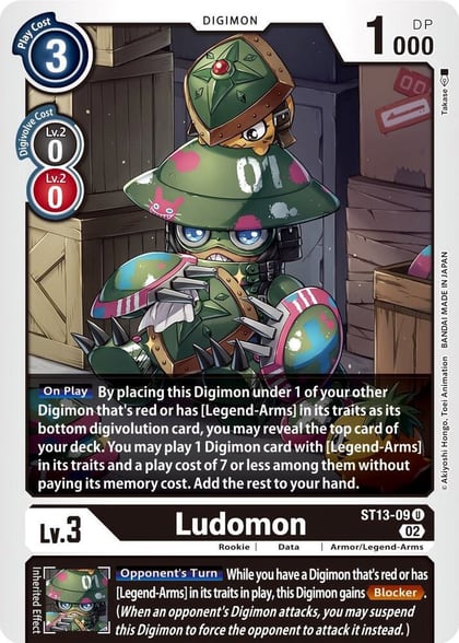 Ludomon, Starter Deck 13: Ragnaloardmon ST13-09 U