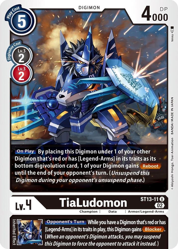 TiaLudomon, Starter Deck 13: Ragnaloardmon ST13-11 U