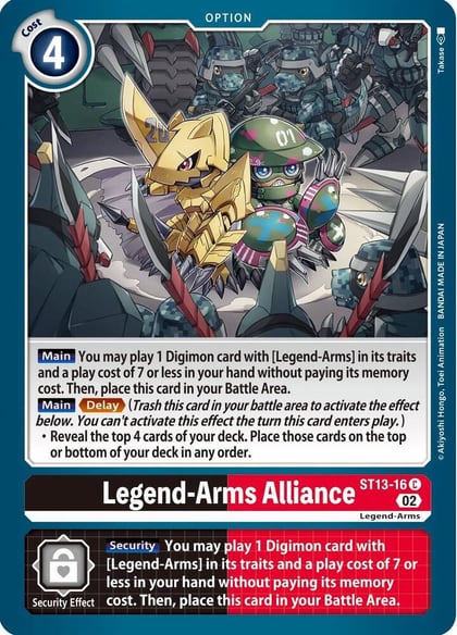 Legend-Arms Alliance, Starter Deck 13: Ragnaloardmon ST13-16 C