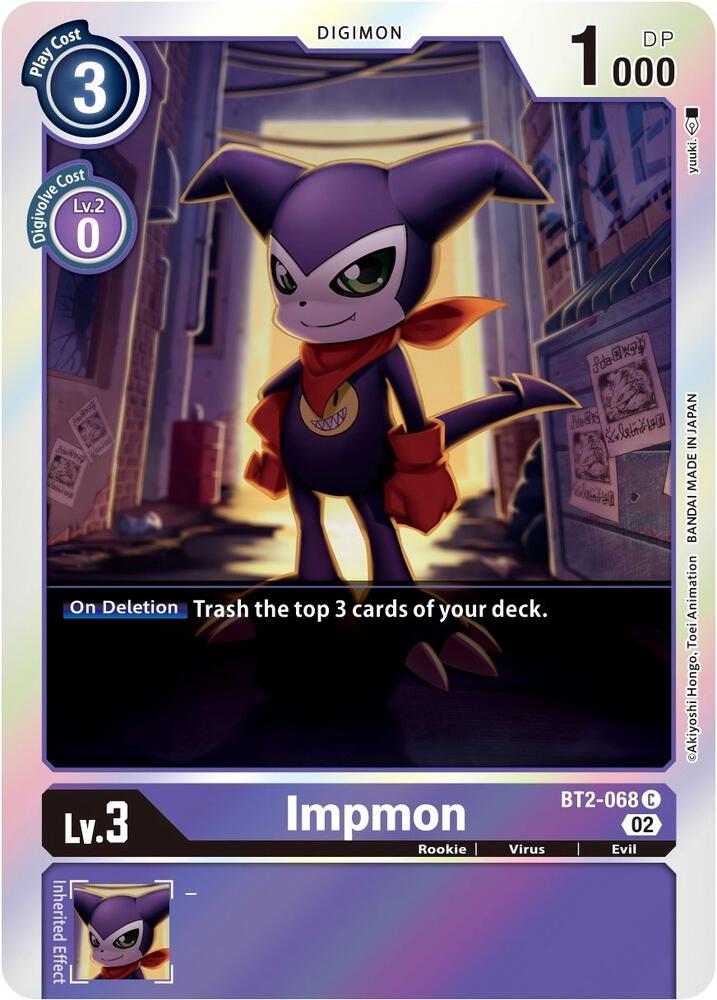 Impmon - BT2-068 (Alternate Art), Starter Deck 14: Beelzemon Advanced Deck Set BT2-068