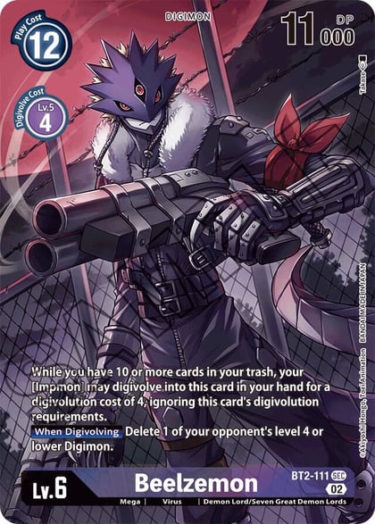 Beelzemon - BT2-111 (Alternate Art), Starter Deck 14: Beelzemon Advanced Deck Set BT2-111 SEC