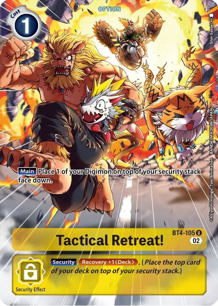 Tactical Retreat! (Alternate Art), Starter Deck 14: Beelzemon Advanced Deck Set BT4-105 U