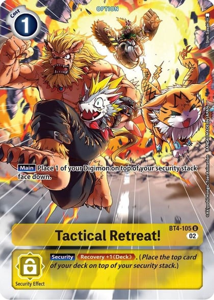 Tactical Retreat! (Alternate Art), Starter Deck 14: Beelzemon Advanced Deck Set BT4-105 U