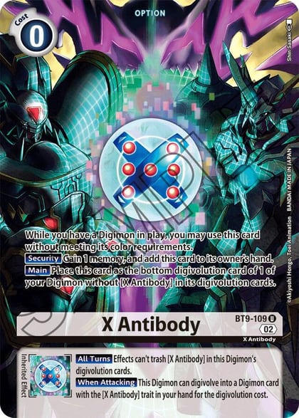 X Antibody (Alternate Art), Starter Deck 14: Beelzemon Advanced Deck Set BT9-109 U