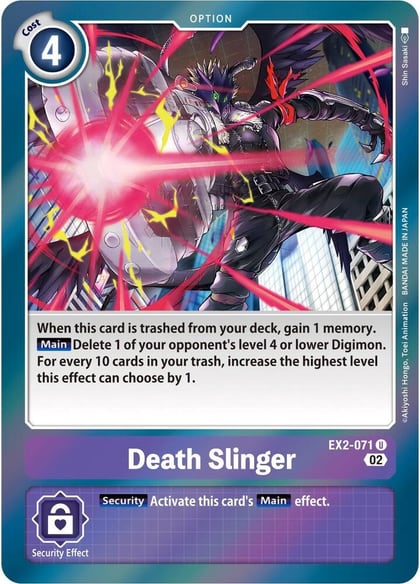 Death Slinger (Alternate Art), Starter Deck 14: Beelzemon Advanced Deck Set EX2-071