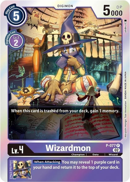 Wizardmon (Alternate Art), Starter Deck 14: Beelzemon Advanced Deck Set P-077