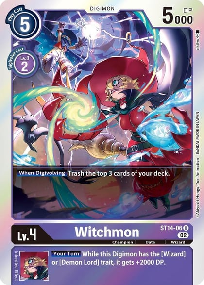 Witchmon, Starter Deck 14: Beelzemon Advanced Deck Set ST14-06 U