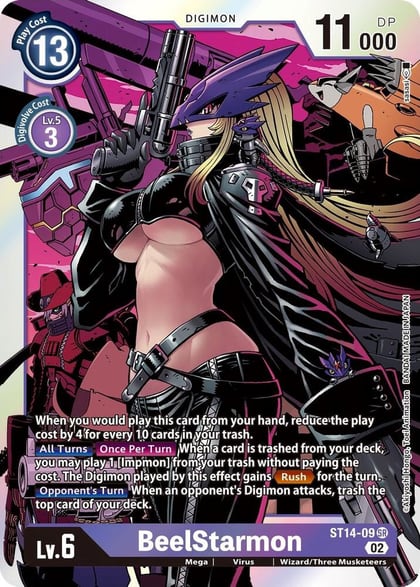 BeelStarmon, Starter Deck 14: Beelzemon Advanced Deck Set ST14-09 SR