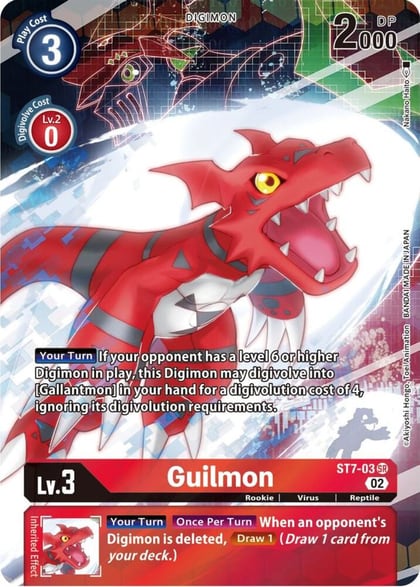 Guilmon (Alternate Art), Starter Deck 14: Beelzemon Advanced Deck Set ST7-03 SR