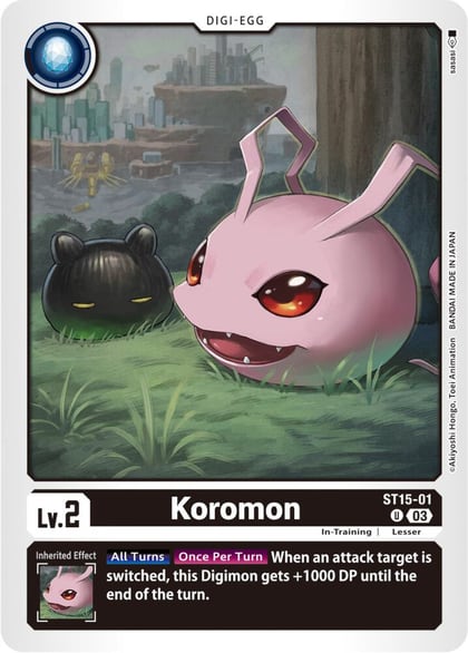 Koromon, Starter Deck 15: Dragon of Courage ST15-01 U