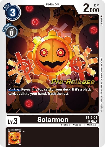 Solarmon, Starter Deck 15: Dragon of Courage Pre-Release Cards ST15-04 C