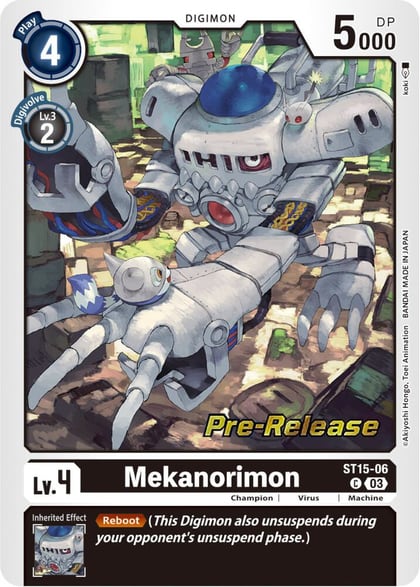 Mekanorimon, Starter Deck 15: Dragon of Courage Pre-Release Cards ST15-06 C