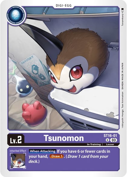 Tsunomon, Starter Deck 16: Wolf of Friendship ST16-01 U