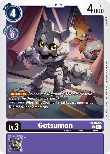 Gotsumon, Starter Deck 16: Wolf of Friendship ST16-05 C