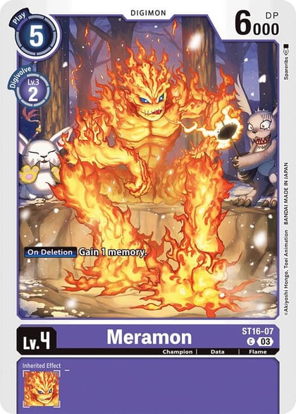Meramon, Starter Deck 16: Wolf of Friendship ST16-07 C