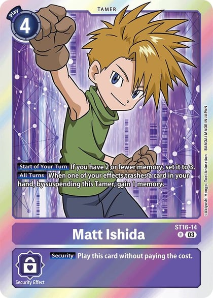 Matt Ishida, Starter Deck 16: Wolf of Friendship ST16-14 R