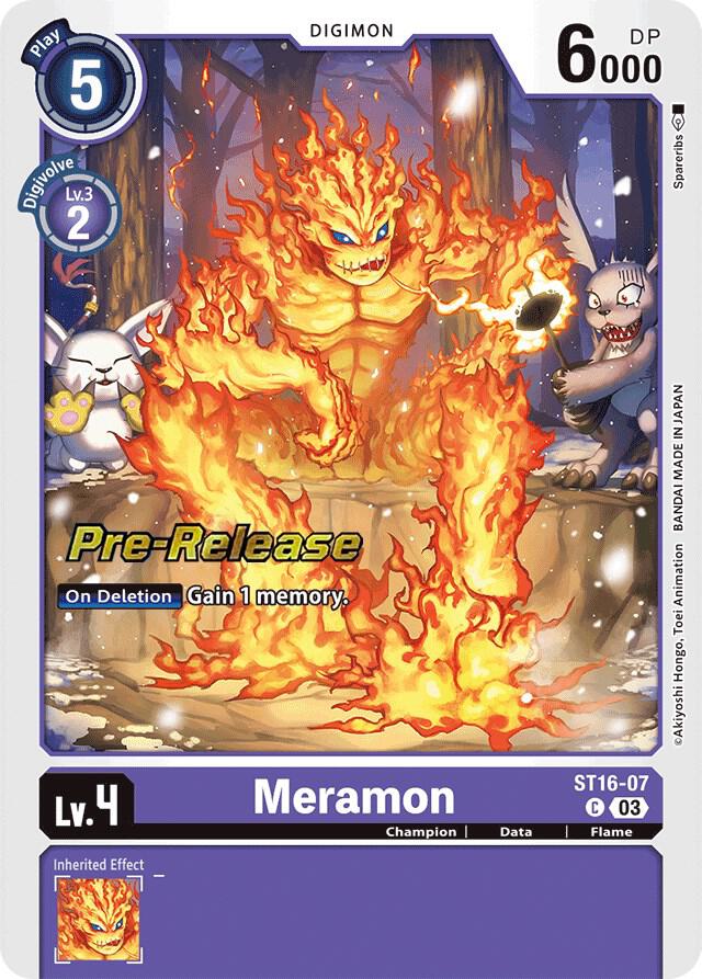Meramon, Starter Deck 16: Wolf of Friendship Pre-Release Cards ST16-07 C