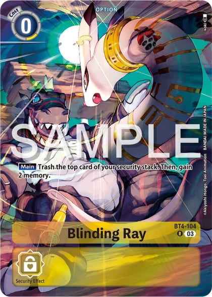 Blinding Ray (Bonus Pack), Starter Deck 17: Double Typhoon Advanced Deck Set BT4-104 R