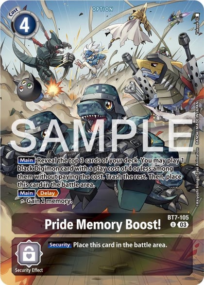 Pride Memory Boost! (Bonus Pack), Starter Deck 17: Double Typhoon Advanced Deck Set BT7-105 U