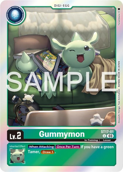 Gummymon, Starter Deck 17: Double Typhoon Advanced Deck Set ST17-01 U