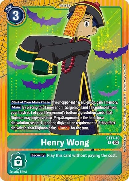 Henry Wong (Halloween Event 2024), Starter Deck 17: Double Typhoon Advanced Deck Set ST17-10 R
